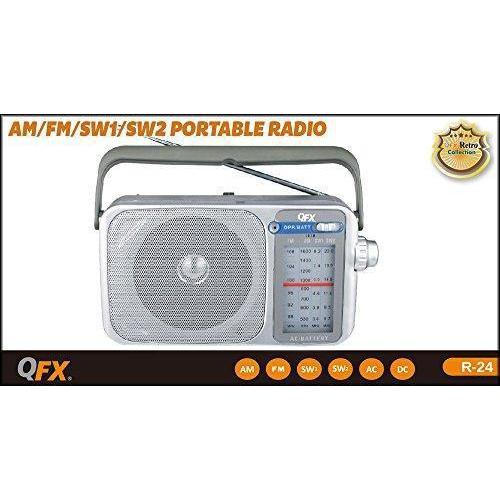 Wholesale-QFX R24 Portable Radio AC/DC-Boombox Radio-Electro Vision Inc