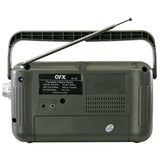 Wholesale-QFX R42BT Radio FM, AM, Shortwave Radio w/ Bluetooth + LED Flashlight-Radio-Electro Vision Inc