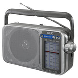 Wholesale-QFX R42BT Radio FM, AM, Shortwave Radio w/ Bluetooth + LED Flashlight-Radio-Electro Vision Inc