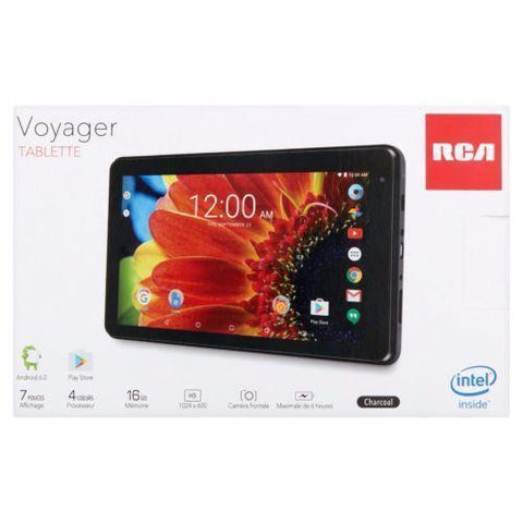 Wholesale-RCA RCT6873 Voyager 7" 16GB Tablet Android 6.0 Marshmallow Black-Tablet-Electro Vision Inc