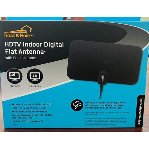 Wholesale-ROAD & HOME RVP185 HDTV Indoor Digital Flat Antenna-Antena-Electro Vision Inc