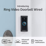 Wholesale-Ring - Wifi Video Doorbell - Wired - Black - REFURBISHED-Doorbell-Electro Vision Inc