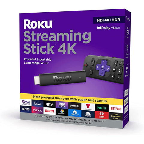 Wholesale-Roku Streaming Stick 4K 2021, 3820R, B09BKCDXZC-TV Tuner Cards & Adapters-Electro Vision Inc