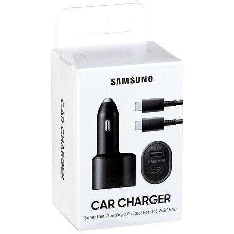 Wholesale-Samsung EP-L4020NBEGWW Car Charger Super Fast Dual USB 25W+15W Black Retail-Car charger-Electro Vision Inc