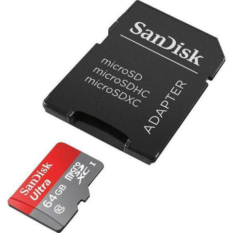 Wholesale-Sandisk San-SD64 Micro SD Card w Adapter-Memory-Electro Vision Inc