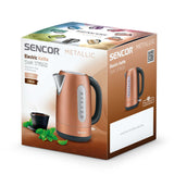 Wholesale-Sencor SWK1776-Gold 1.7 Qt Electric Tea Kettle - Gold-Electric Kettles-Electro Vision Inc