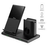 Wholesale-Seneo SNPA191BB 3 in 1 Wireless Charging Station for iPhone, iWatch, and Airpods-Charging Station-Electro Vision Inc