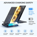 Wholesale-Seneo SNPA191BB 3 in 1 Wireless Charging Station for iPhone, iWatch, and Airpods-Charging Station-Electro Vision Inc