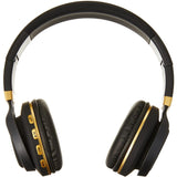 Wholesale-Sentry BT301 Bluetooth Black Diamond Black/Gold-Headphones-Electro Vision Inc