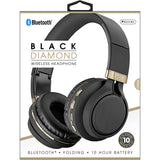 Wholesale-Sentry BT301 Bluetooth Black Diamond Black/Gold-Headphones-Electro Vision Inc