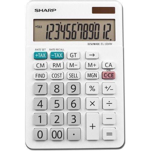 Wholesale-Sharp EL334 12-Digit Desktop Calculator-Calculators-Electro Vision Inc