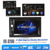 Wholesale-Soundstream VR-620HB In-Dash 2-DIN 6.2" Touchscreen LCD DVD Receiver with Bluetooth-Electro Vision Inc
