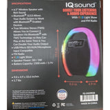 Wholesale-Supersonic IQ246SRGB Speaker 6.5" Portable Bluetooth with RGB Handle-Speakers-Electro Vision Inc