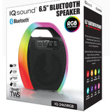 Wholesale-Supersonic IQ246SRGB Speaker 6.5" Portable Bluetooth with RGB Handle-Speakers-Electro Vision Inc