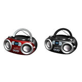 Wholesale-Supersonic SC509 Boombox w Bluetooth USB CD - Black-Boombox Radio Alarm-Electro Vision Inc