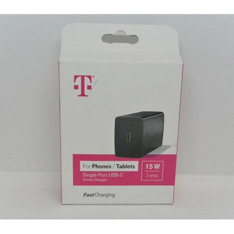 Wholesale-T-Mobile supa50030 Fast Charging 15W 3amp Single Port USB-C Charger-Car charger-Electro Vision Inc