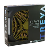 Wholesale-TREVA FD10018L 10" CAMPING FAN W LIGHTS/RECHARGEABLE-Fans-Electro Vision Inc