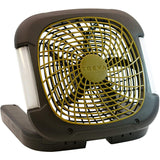 Wholesale-TREVA FD10018L 10" CAMPING FAN W LIGHTS/RECHARGEABLE-Fans-Electro Vision Inc