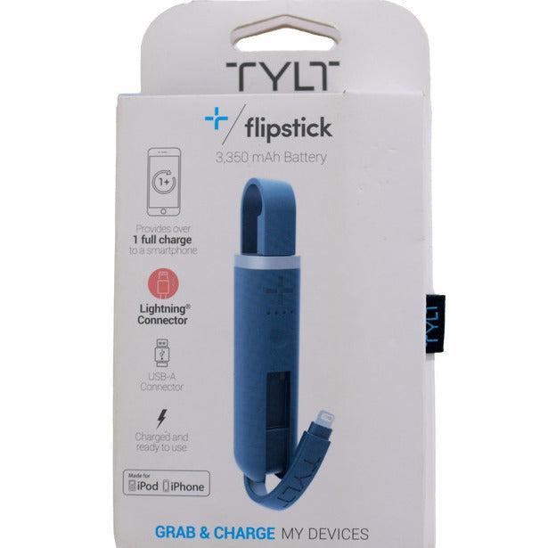 Wholesale-TYLT LITFS1XBL2T Flipstick Portable Phone Charger (Type-C USB, Blue) - 3,350 mAh-Charger-Electro Vision Inc