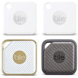 Wholesale-Tile - 4-Pack High-Performance Bluetooth Tracker, Key Finder, and Item Locator for Keys, Bags, and Mor-Bluetooth Transmitters-Electro Vision Inc