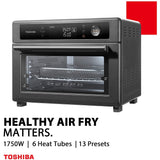 Wholesale-Toshiba TL2AC25GZA Air Fryer / Toaster Oven / Microwave Oven - 13 Functions - 26 QT-Air Fryer-Electro Vision Inc