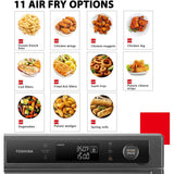 Wholesale-Toshiba TL2AC25GZA Air Fryer / Toaster Oven / Microwave Oven - 13 Functions - 26 QT-Air Fryer-Electro Vision Inc