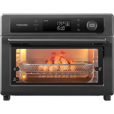 Wholesale-Toshiba TL2AC25GZA Air Fryer / Toaster Oven / Microwave Oven - 13 Functions - 26 QT-Air Fryer-Electro Vision Inc