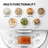 Wholesale-Toshiba TRCS01 6 Cup Rice Cooker - White-Rice cooker-Electro Vision Inc