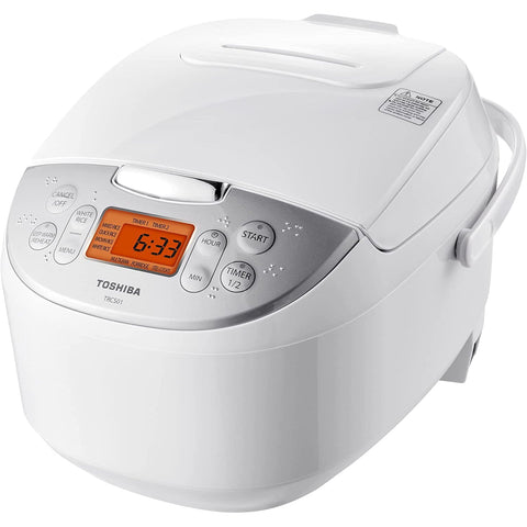 Wholesale-Toshiba TRCS01 6 Cup Rice Cooker - White-Rice cooker-Electro Vision Inc