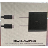 Wholesale-Travel Adapter Type C to Type C (45W)-Power Adapters & Chargers-Electro Vision Inc