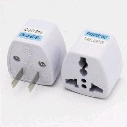 Wholesale-Universal Travel Adapter – Worldwide to US 2-Pin Plug, 1 PC, Bulk Packing-Adapters-Electro Vision Inc