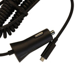 Wholesale-VERIZON VEHICLE CHARGER CABLE W DUAL OUTPUT MICRO USB - 5V 3.4A-Car Accessories-Electro Vision Inc