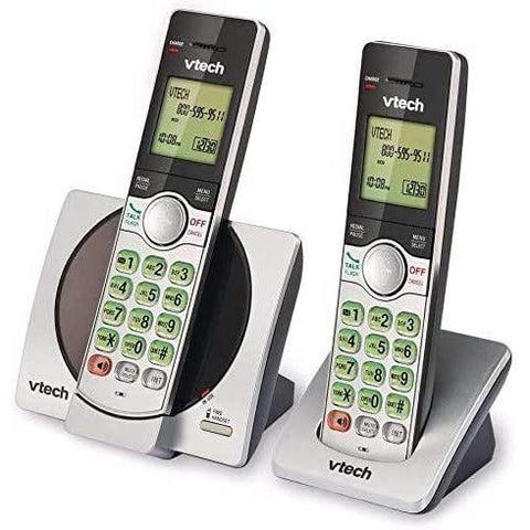 Wholesale-VTech CS6919-2 DECT 6.0 Cordless Phone with Caller ID and Handset Speakerphone, 2 Handsets, Silver/Black-Phone-Electro Vision Inc
