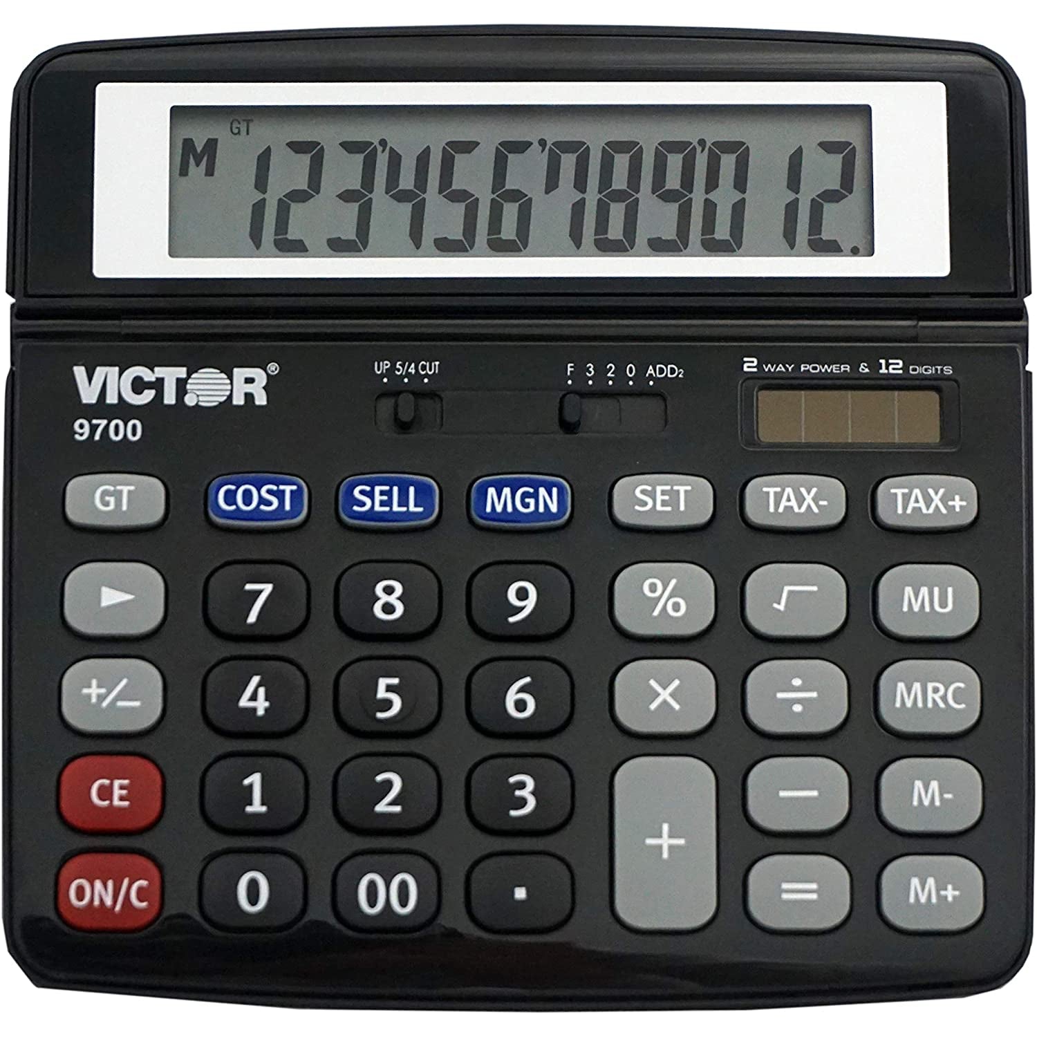 Wholesale-Victor 9700 Desktop Business Calculator 12 Digits-Calculators-Electro Vision Inc