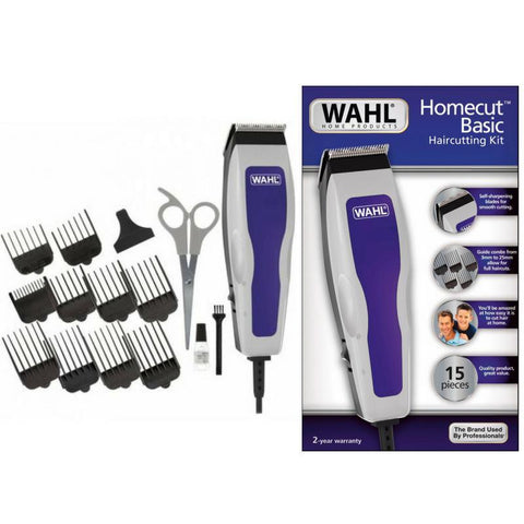 Wholesale-Wahl 9314-2808 HomeCut Complete Basic Haircutting Kit 15 Piece Kit-Men's Grooming-Electro Vision Inc