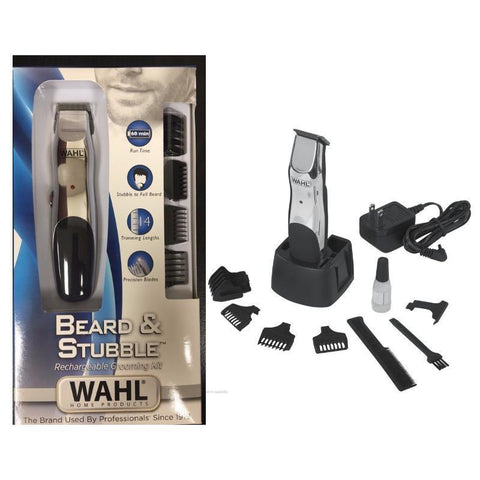 Wholesale-Wahl 9916-1008 Beard and Mustache Rechargeable Trimmer Set-Men's Grooming-Electro Vision Inc