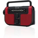 Wholesale-Weather X WR383R - Solar w AM/FM Weather Band Radio with Flashlight & Lantern-Flashlights-Electro Vision Inc