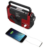 Wholesale-Weather X WR383R - Solar w AM/FM Weather Band Radio with Flashlight & Lantern-Flashlights-Electro Vision Inc