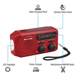 Wholesale-WeatherX WR281R Flashlight with Solar Power & Bluetooth Speaker-Flashlights-Electro Vision Inc