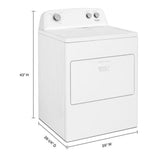 Wholesale-Whirlpool WED4850HW Electric Dryer 7.0 Cu Ft White-Dryers-Electro Vision Inc