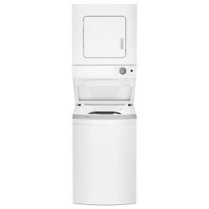 Wholesale-Whirlpool WET4024 Stackable Laundry Center – 24" Width, Electric Washer and Dryer Combo, White-Washer Dryer-Electro Vision Inc