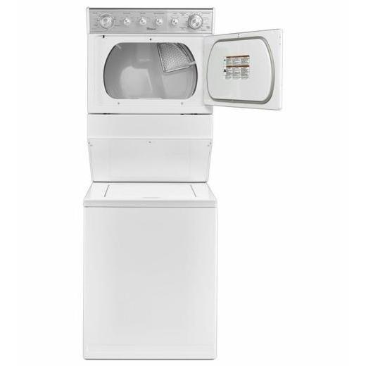 Wholesale-Whirlpool WET4027 Stackable Laundry Center White-Washer Dryer-Electro Vision Inc