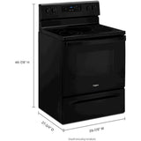 Wholesale-Whirlpool WFE320M0JB Electric Range 5.3 CF - Black-Ovens-Electro Vision Inc
