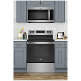 Wholesale-Whirlpool WFE515S0JS 5.3 CF electric range with Frozen Bake technology Stainless Steel-Electric Burner-Electro Vision Inc