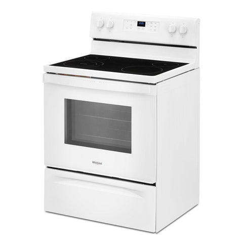 Wholesale-Whirlpool WFE515S0JW 5.3 CF. electric range with Frozen Bake technology - White-Ranges-Electro Vision Inc