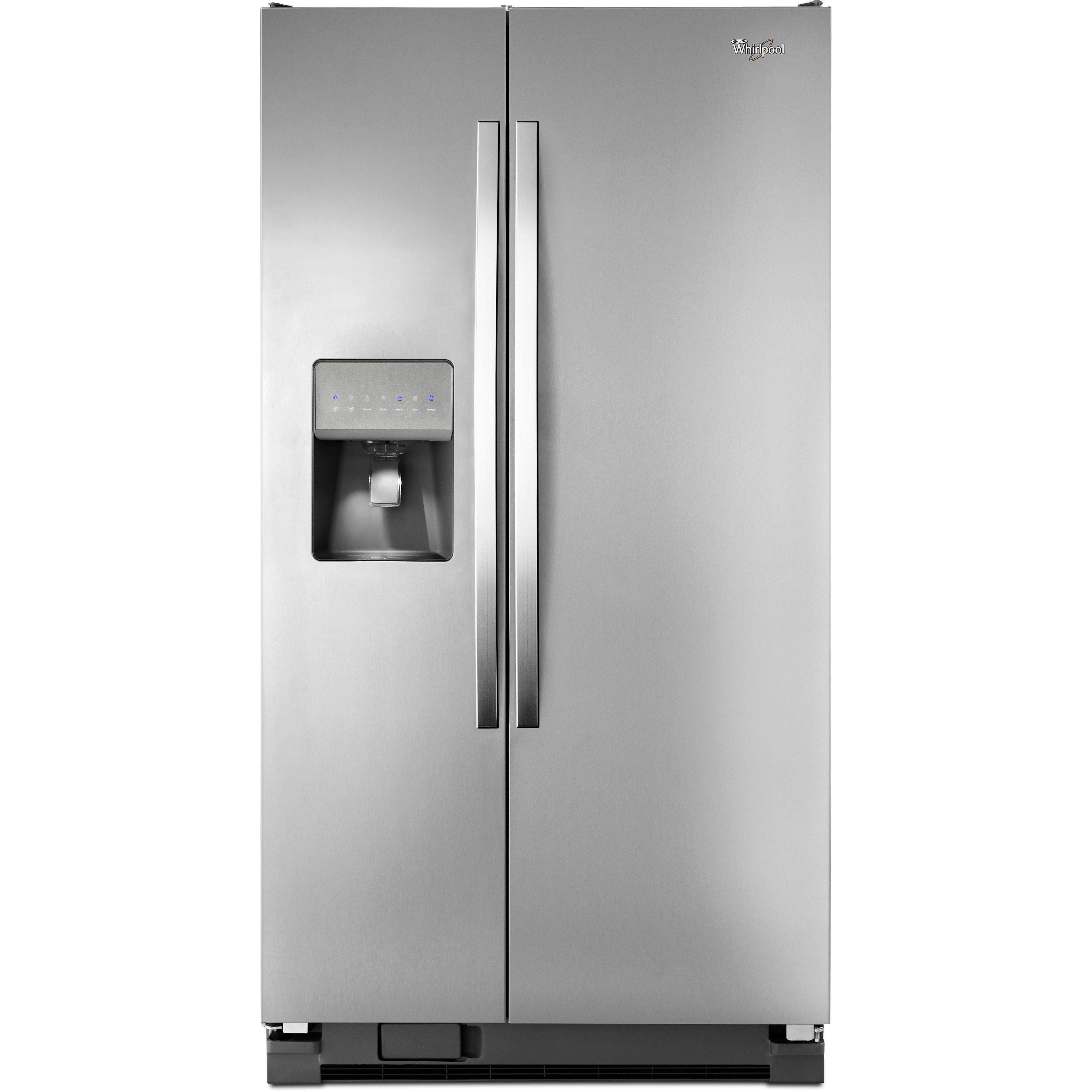 Wholesale-Whirlpool WRS325FDAM Refrigerator 25 cu. ft. Stainless Steel-Refrigerator Freezer-Electro Vision Inc