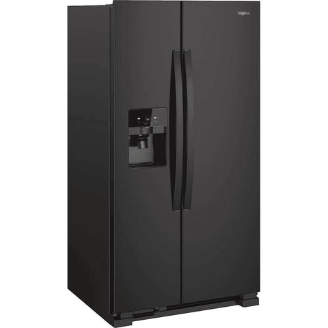 Wholesale-Whirlpool WRS325SDHB Refridgerator 25cf Side by Side Black-Refrigerator Freezer-Electro Vision Inc