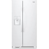 Wholesale-Whirlpool WRS325SDHW Side-by-Side Refrigerator 36"-Refrigerator Freezer-Electro Vision Inc