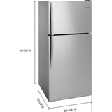 Wholesale-Whirlpool WRT318FMDM 30-inch Wide Top Freezer Refrigerator - 18 cu. ft. White-Refrigerator-Electro Vision Inc