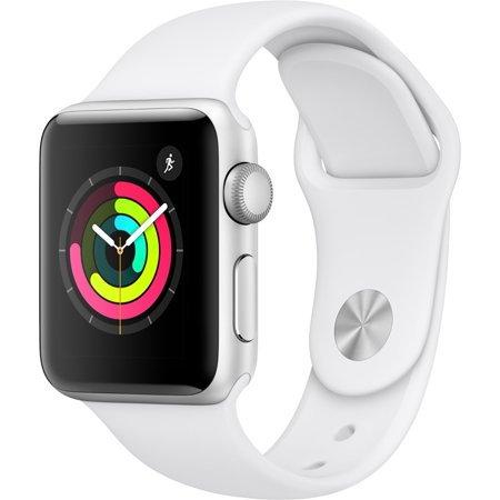 Wholesale-Apple MTEY2LL/A Watch Series 3 (GPS, 38mm) - Silver Aluminum Case with White Sport Band-watch-Electro Vision Inc